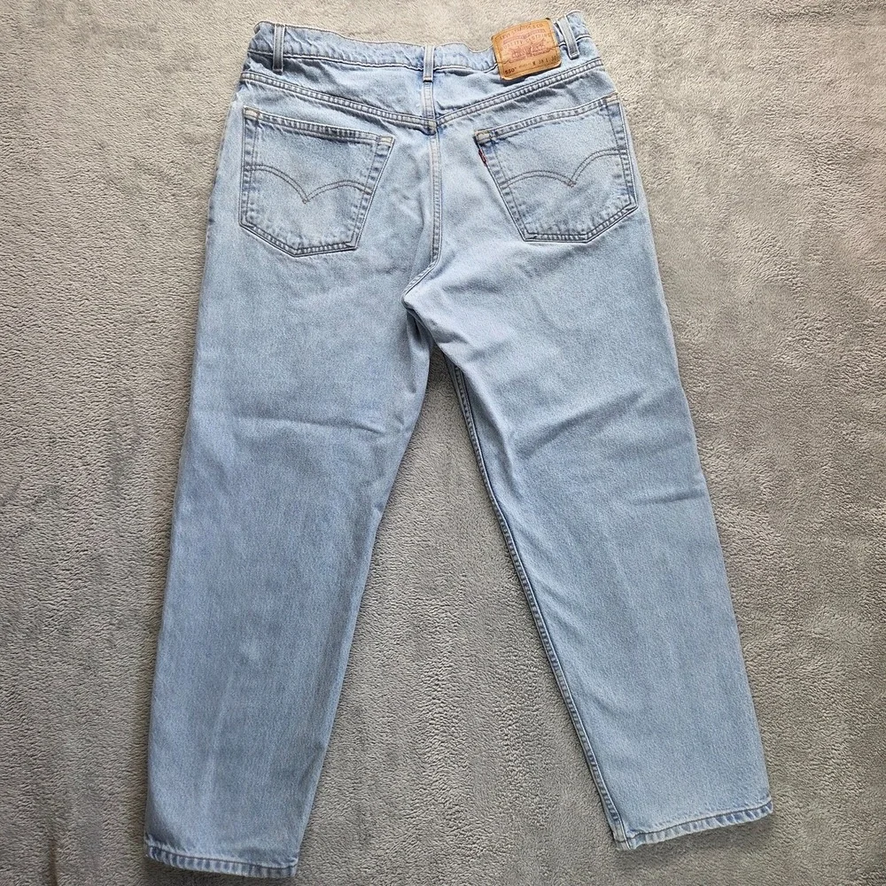 Vintage Levis 550 Jeans Mens 38X30‎ Relaxed Tapered Light Wash 90s Denim
